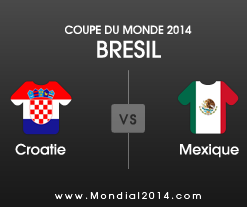 Mondial 2014 - Coupe du Monde 2014 Croatie - Mexique