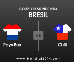 Mondial 2014 - Coupe du Monde 2014 Pays-Bas - Chili